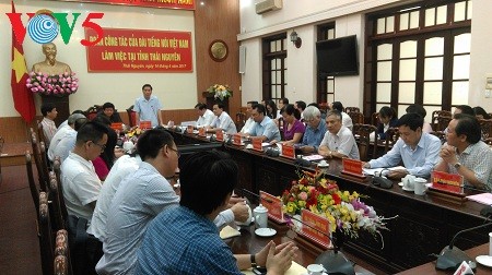 VOV President Nguyen The Ky works in Thai Nguyen - ảnh 1